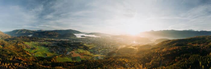 Blick auf Villach